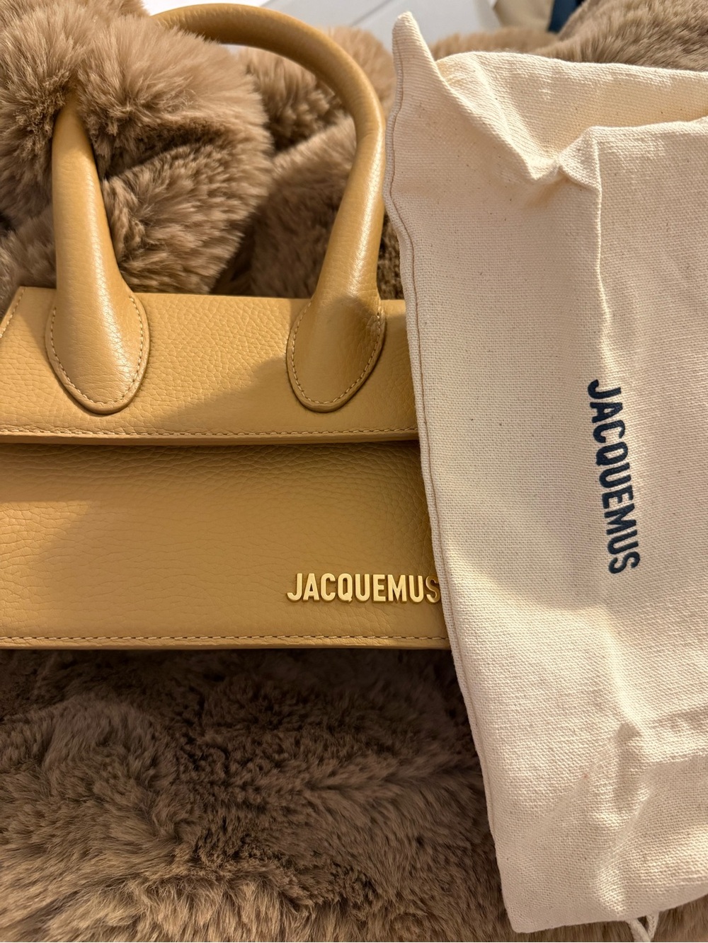 Jacquemus Le Chiquito Mini Top-Handle Bag in Mustard